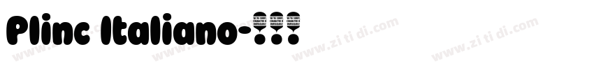Plinc Italiano字体转换